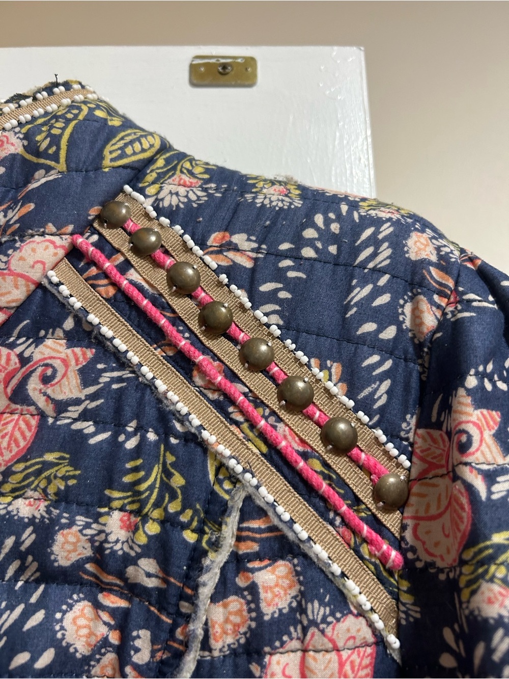Free People floral quilted jacket - Picture 3 of 5